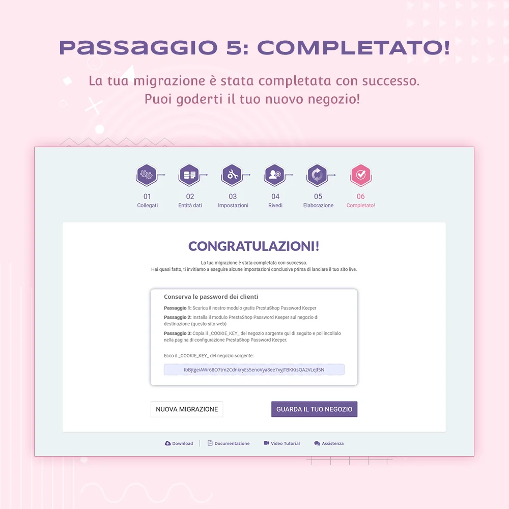 Presentare il modulo di migrazione PrestaShop