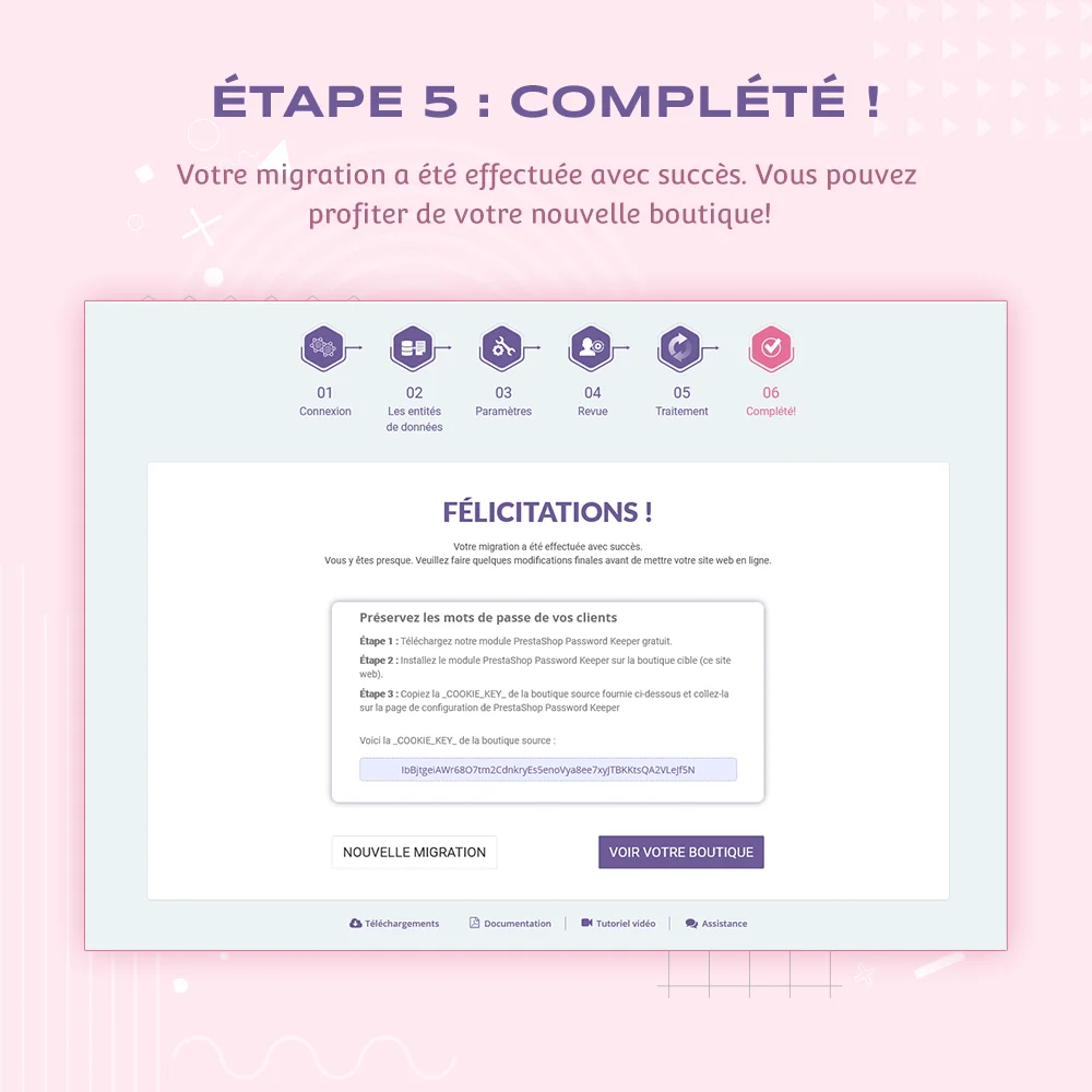 Présenter le module de migration PrestaShop