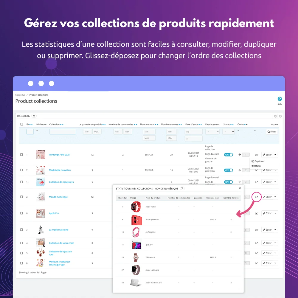 Présentez le module de vitrine de produits PrestaShop