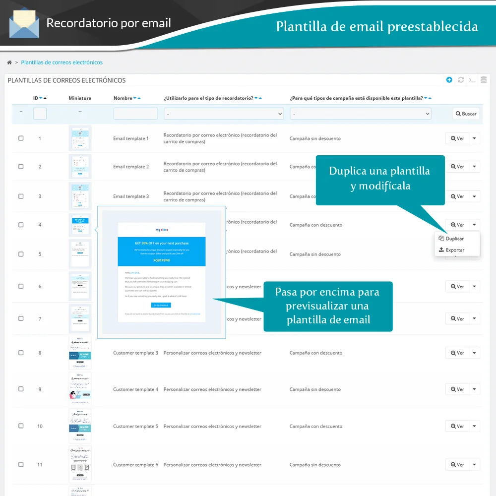 Presentación del módulo PrestaShop de recordatorio de carrito abandonado