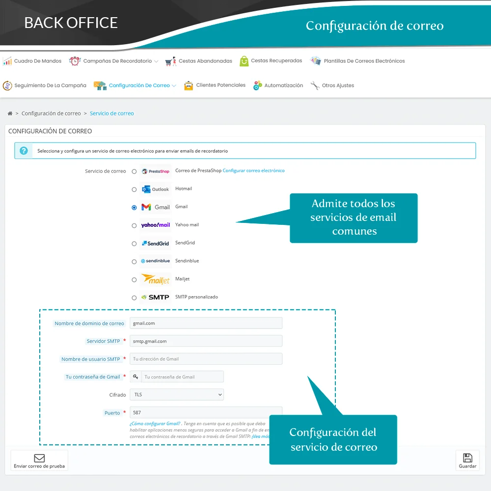 Presentación del módulo PrestaShop de recordatorio de carrito abandonado