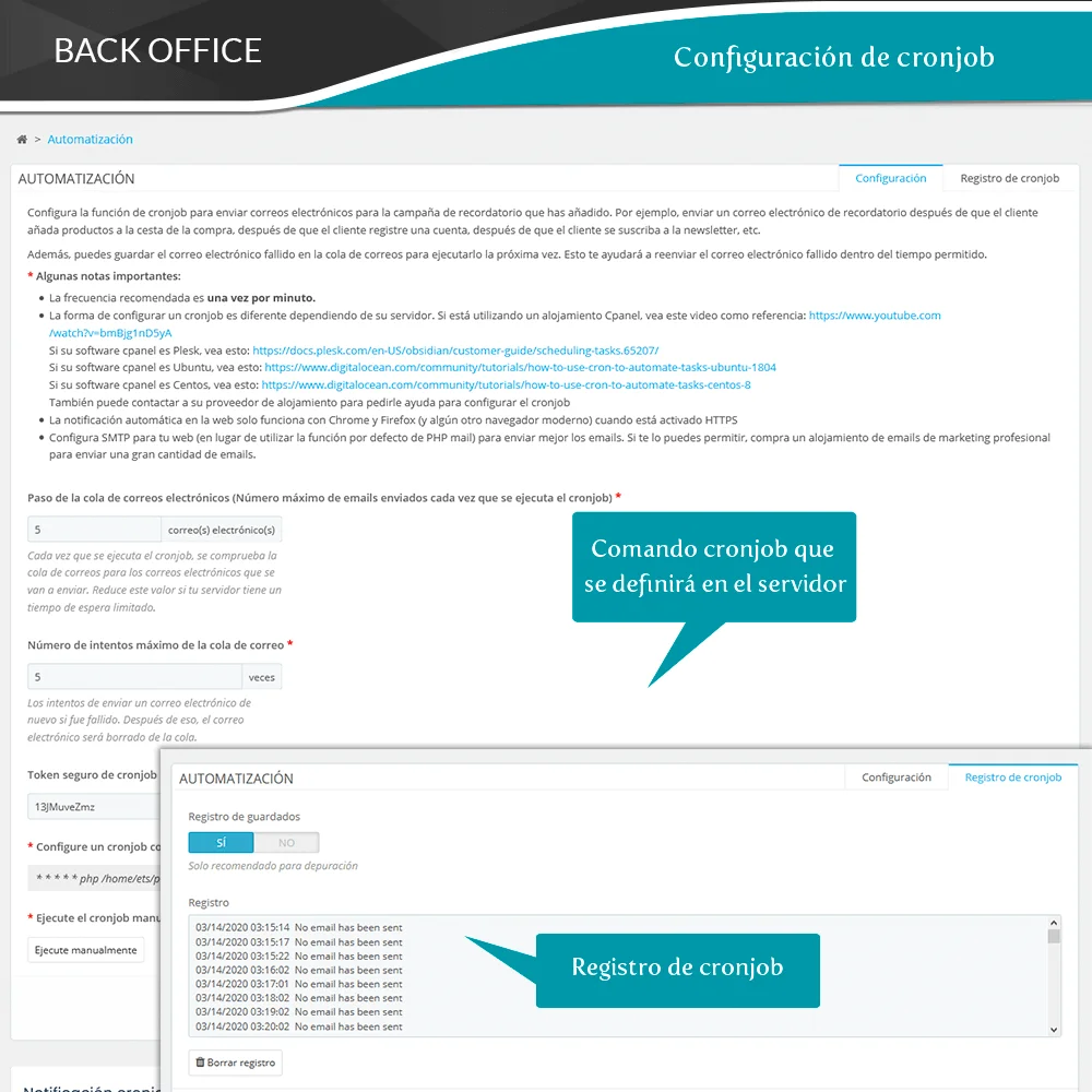 Presentación del módulo PrestaShop de recordatorio de carrito abandonado