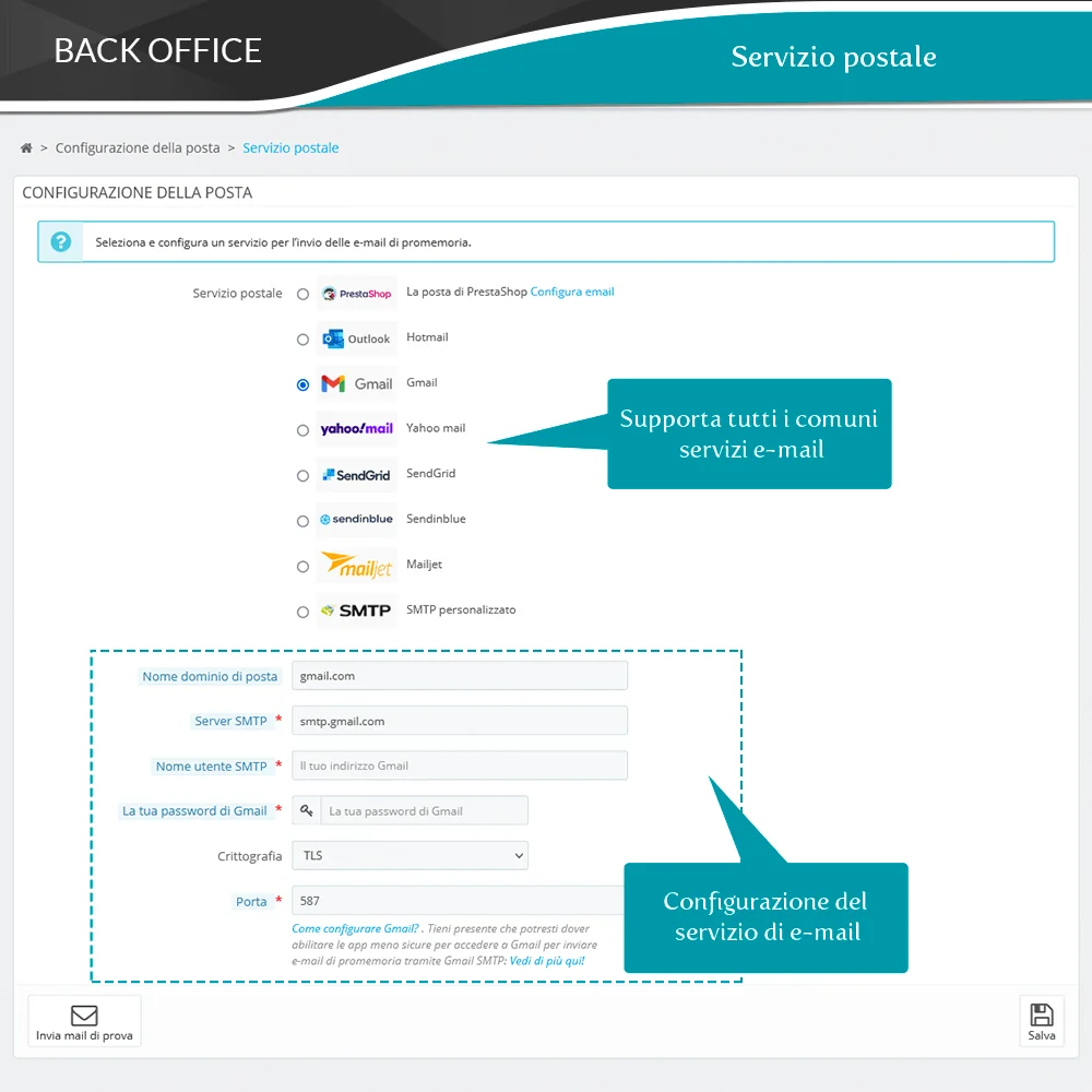 Presentazione del modulo PrestaShop di promemoria carrello abbandonato