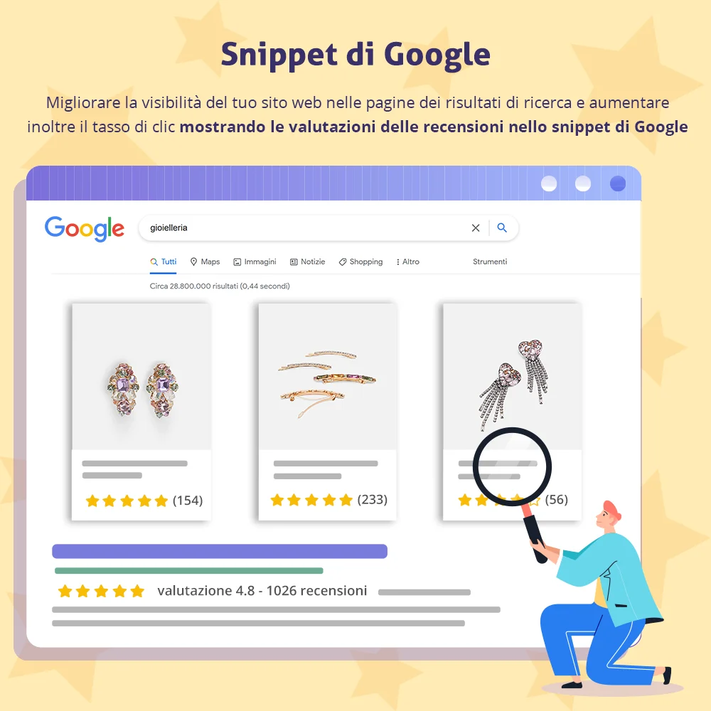 Presenta il modulo di recensioni dei clienti PrestaShop