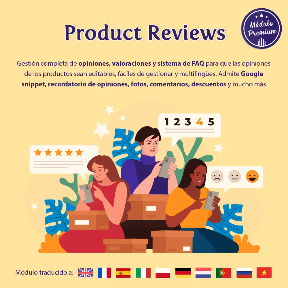 Presentar el módulo de reseñas de clientes de PrestaShop