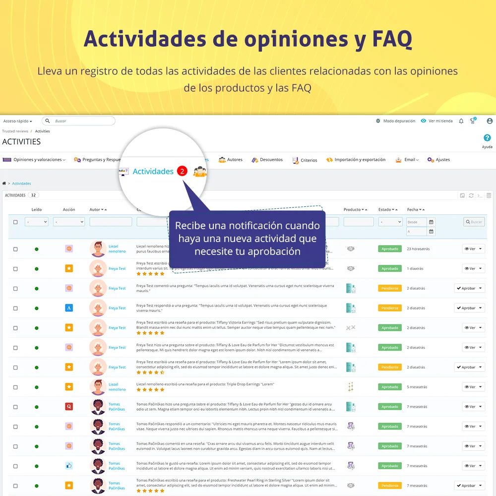 Presentar el módulo de reseñas de clientes de PrestaShop