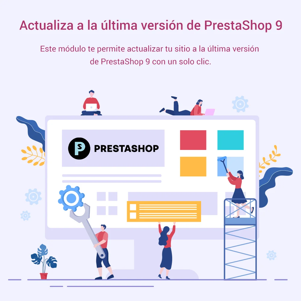 Presentación de la función "Rollback" del módulo de actualización de PrestaShop