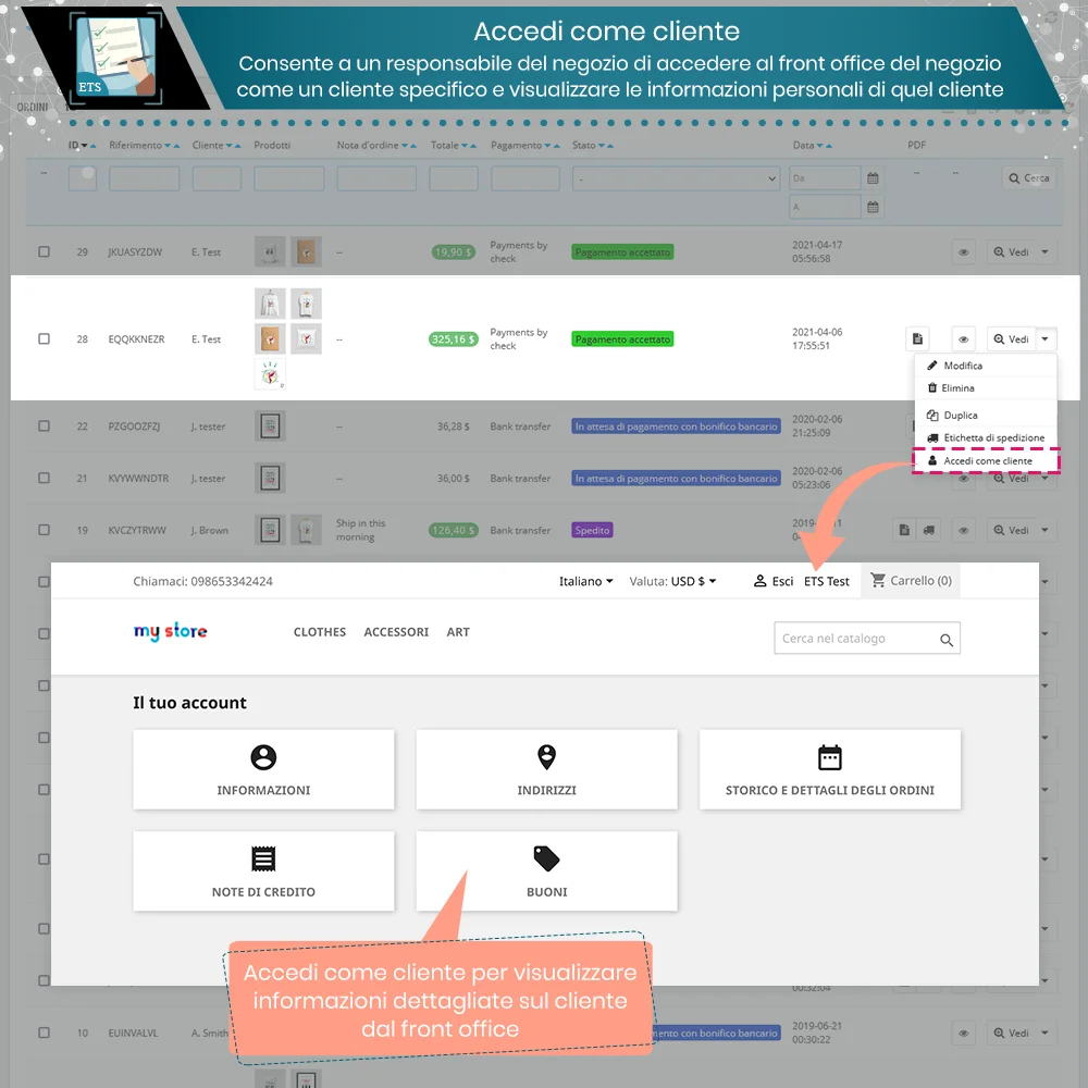 Presentiamo il modulo esporta ordini PrestaShop