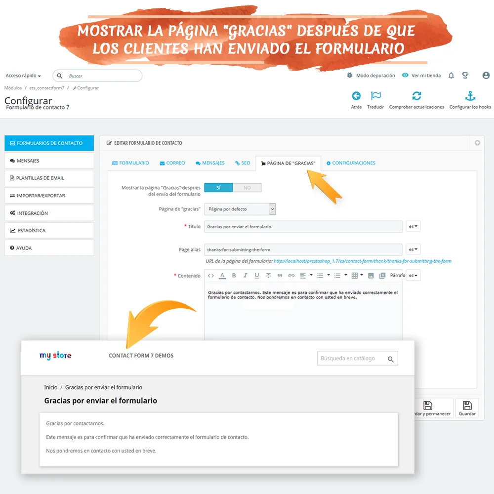 Presentando "Contact Form 7": Potente módulo de formulario de contacto para PrestaShop