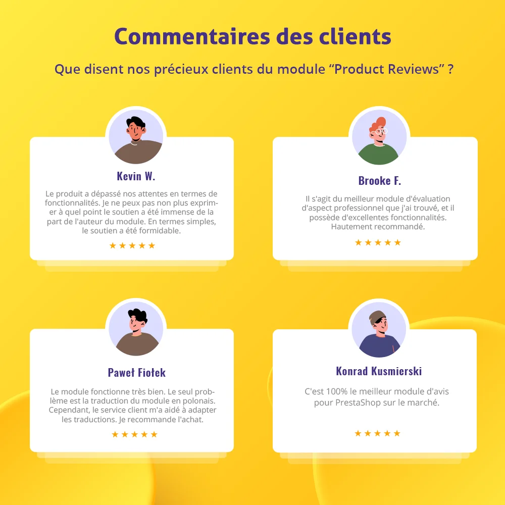 Présentez le module d'avis clients PrestaShop