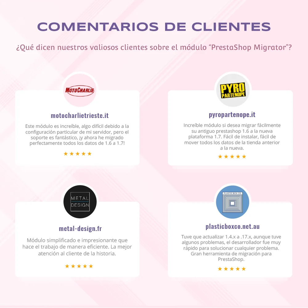 Presentar el módulo de migración de PrestaShop