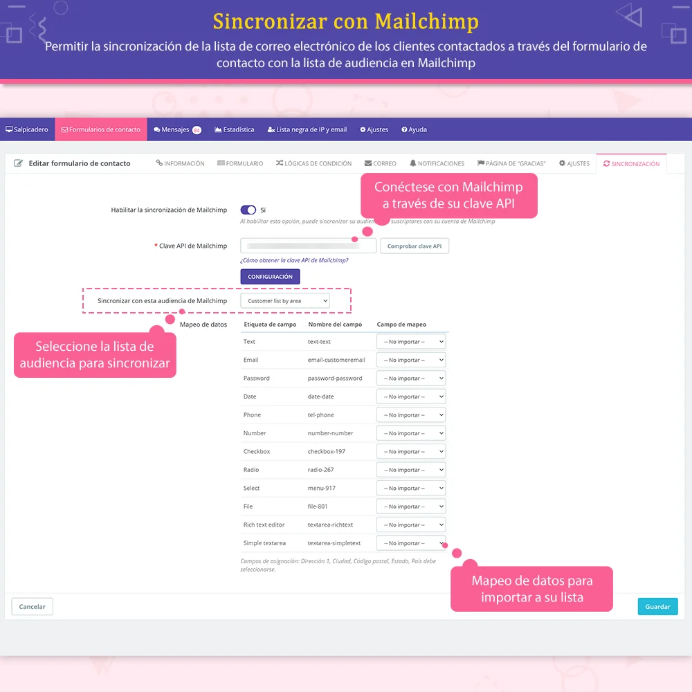 Presentación del módulo de formulario de contacto de PrestaShop