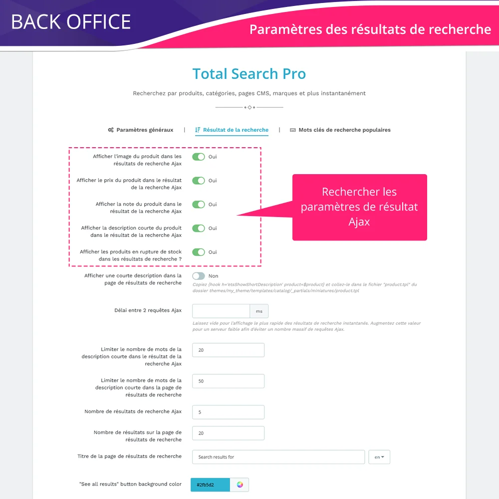 Présenter le module de recherche PrestaShop
