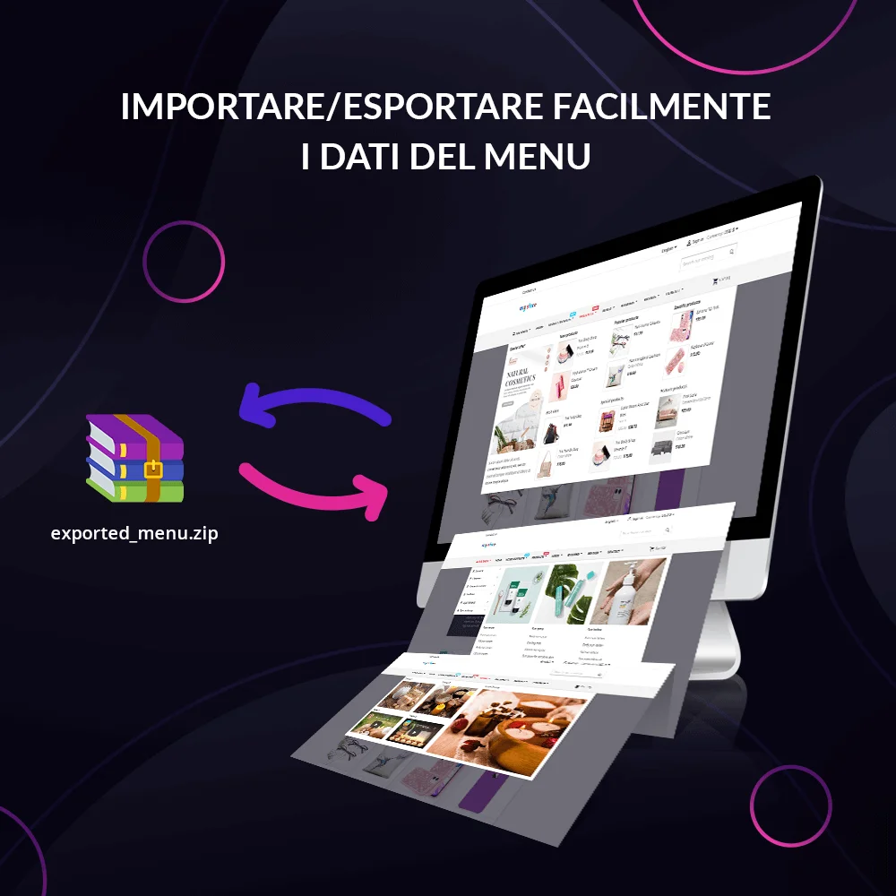 Presentazione del modulo menu mega PrestaShop