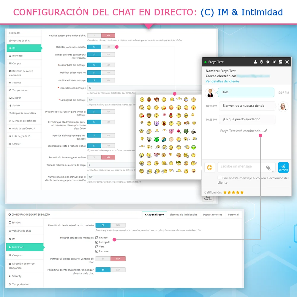 Presentar el módulo de chat en vivo de PrestaShop