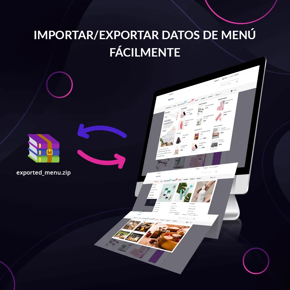 Introducción del módulo menú mega PrestaShop