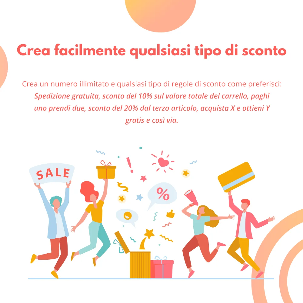 Crea facilmente qualsiasi tipo di sconto con il modulo di promozione e sconto di PrestaShop