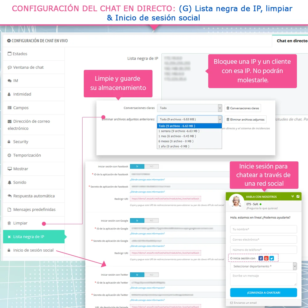 Presentar el módulo de chat en vivo de PrestaShop