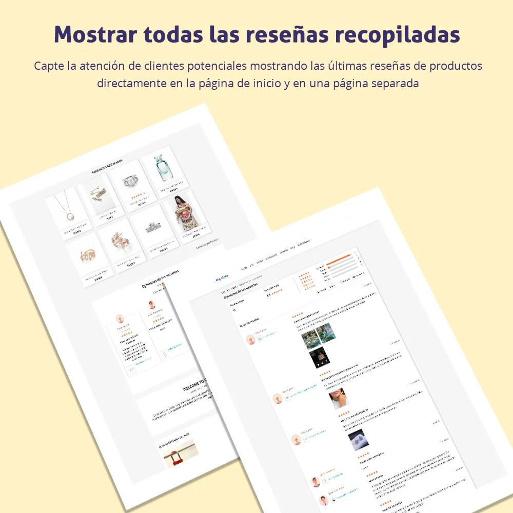 Mostrar todas las reseñas recopiladas