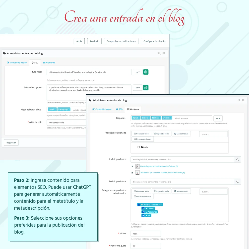 Presentando BLOG - Módulo de blog "Todo en uno" para PrestaShop