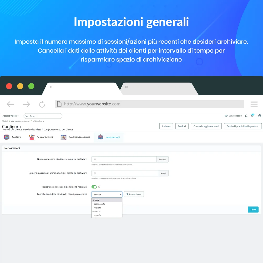 Introduce PrestaShop customer tracking module
