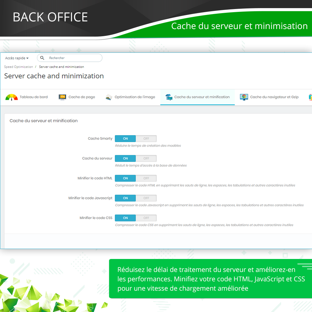 Présenter le module d'optimisation de la vitesse de PrestaShop