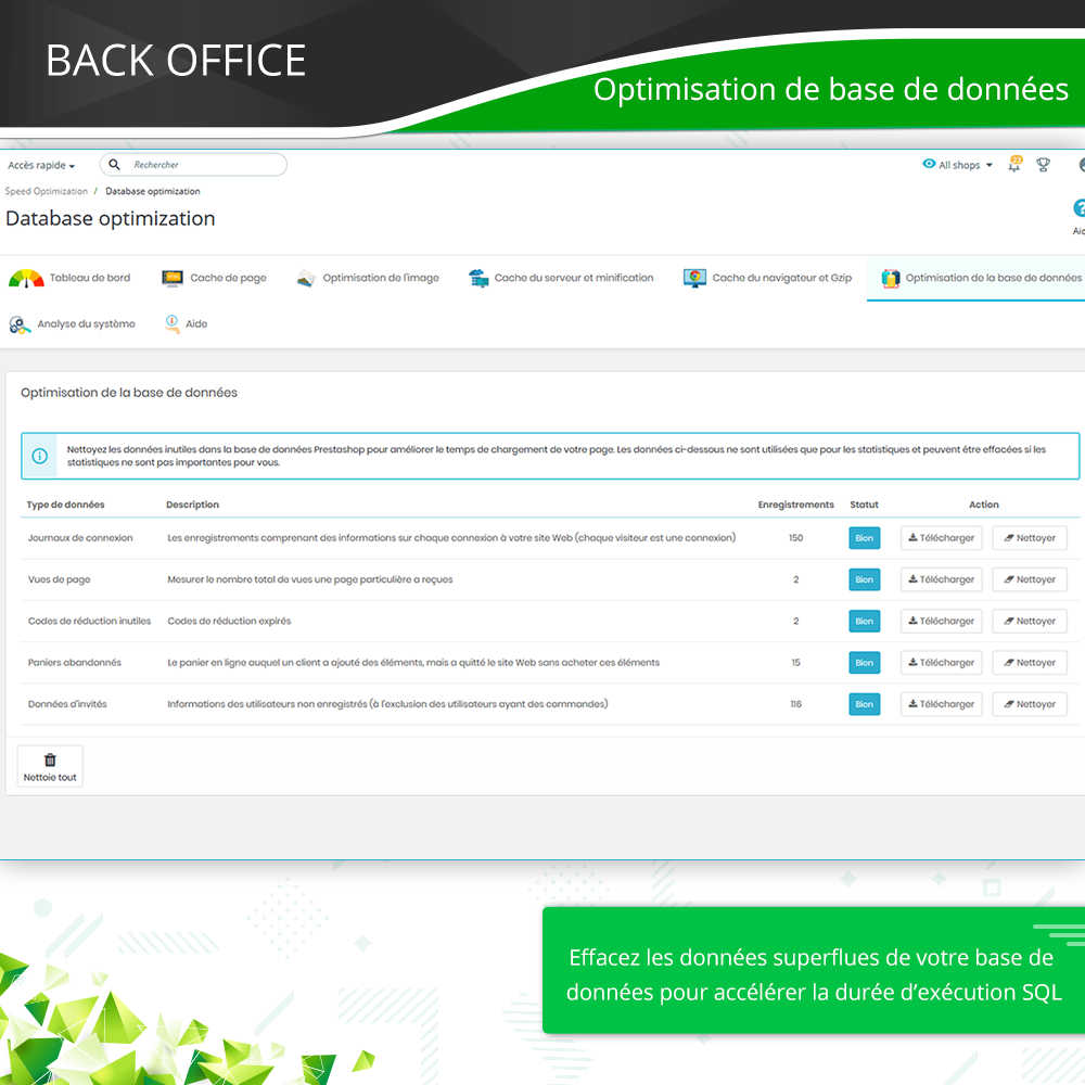 Présenter le module d'optimisation de la vitesse de PrestaShop