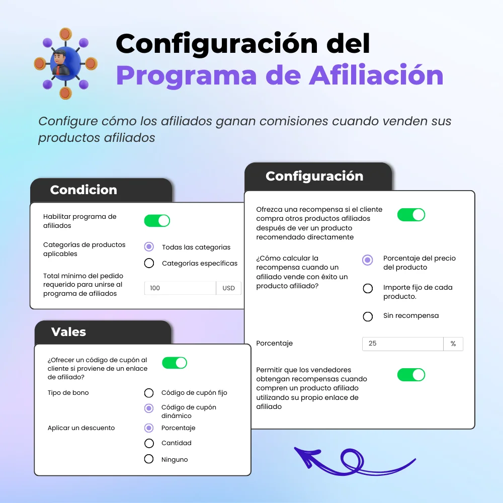 Presentamos el programa de afiliados desde el backend
