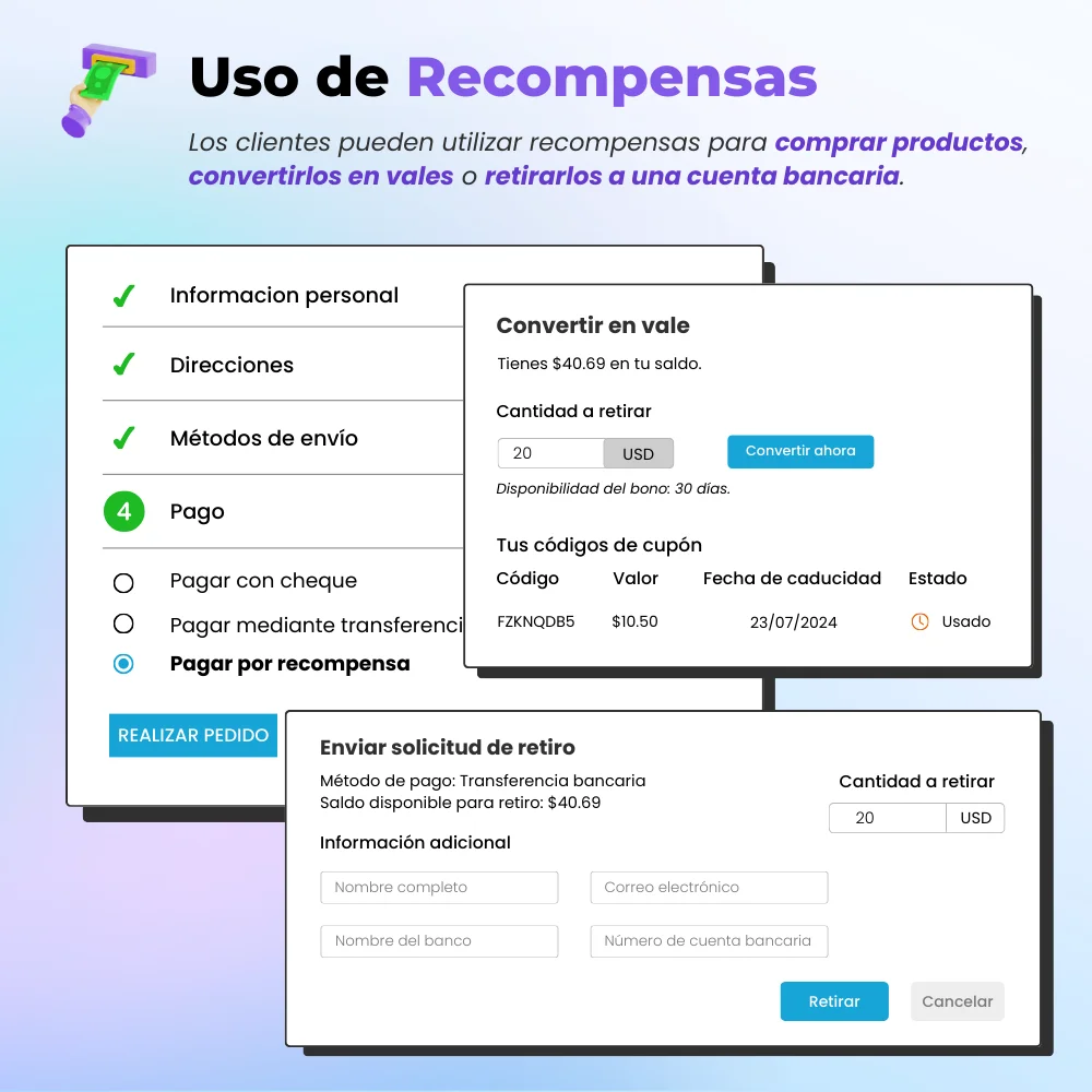 Uso de recompensas