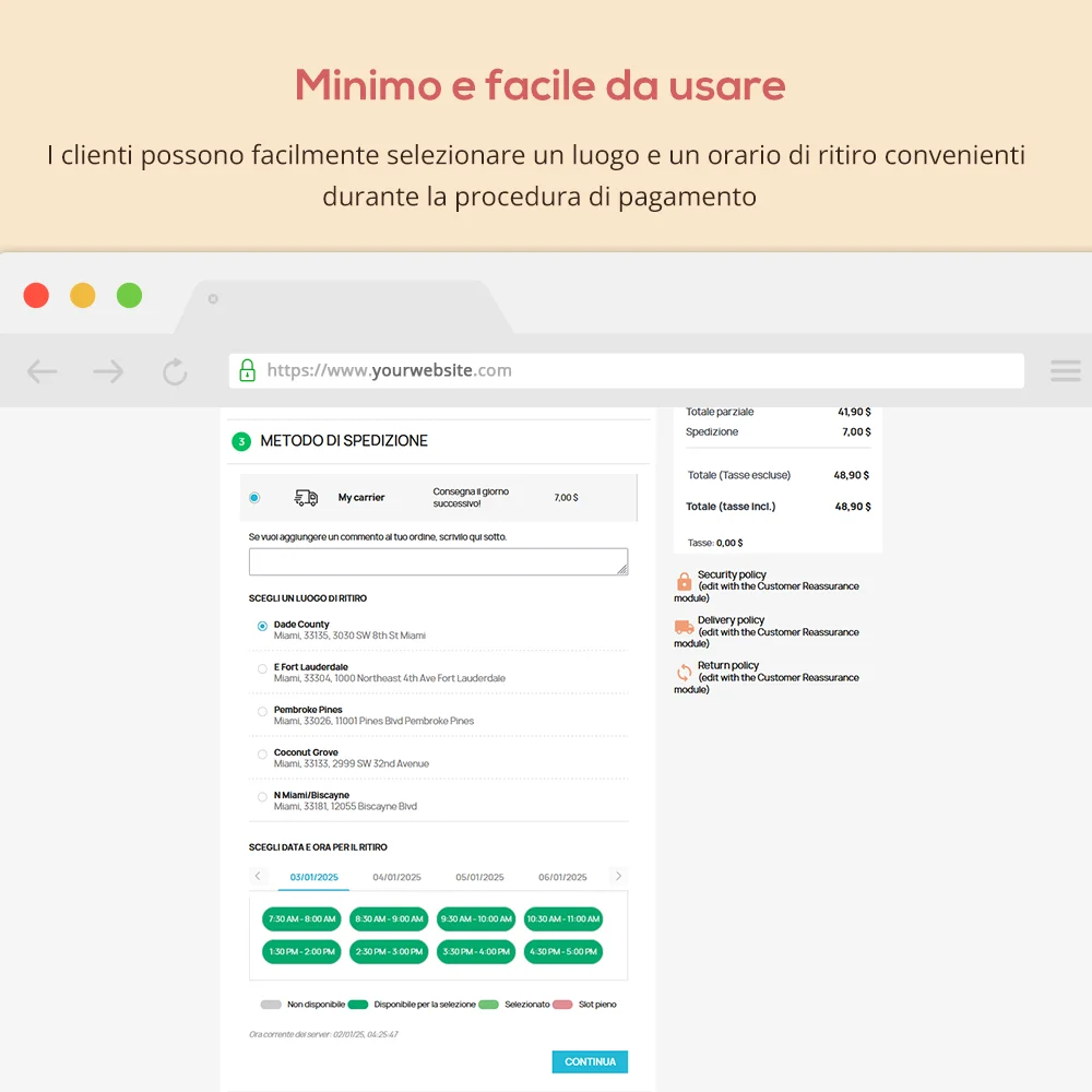 Minimo e facile da usare