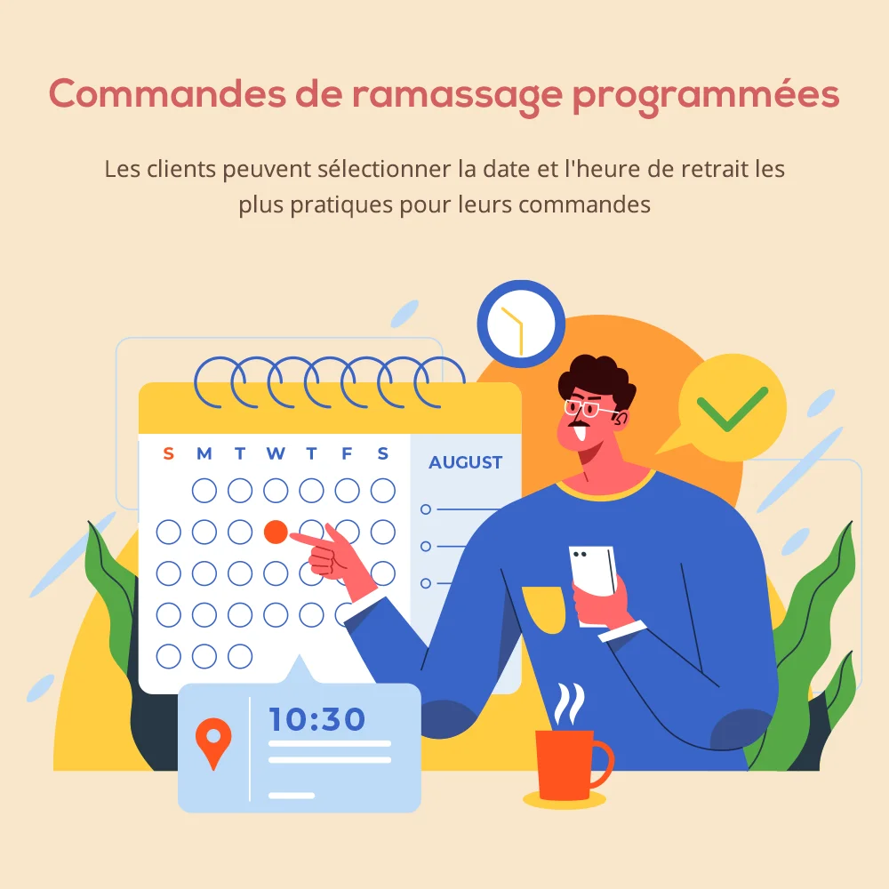 Commandes de ramassage programmées Commandes de ramassage programmées