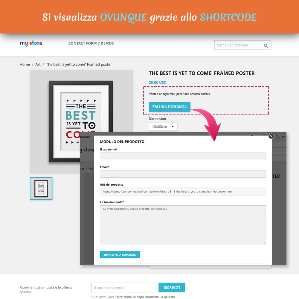 Il modulo costruttore di moduli PrestaShop supporta tutti i tipi di campi di input
