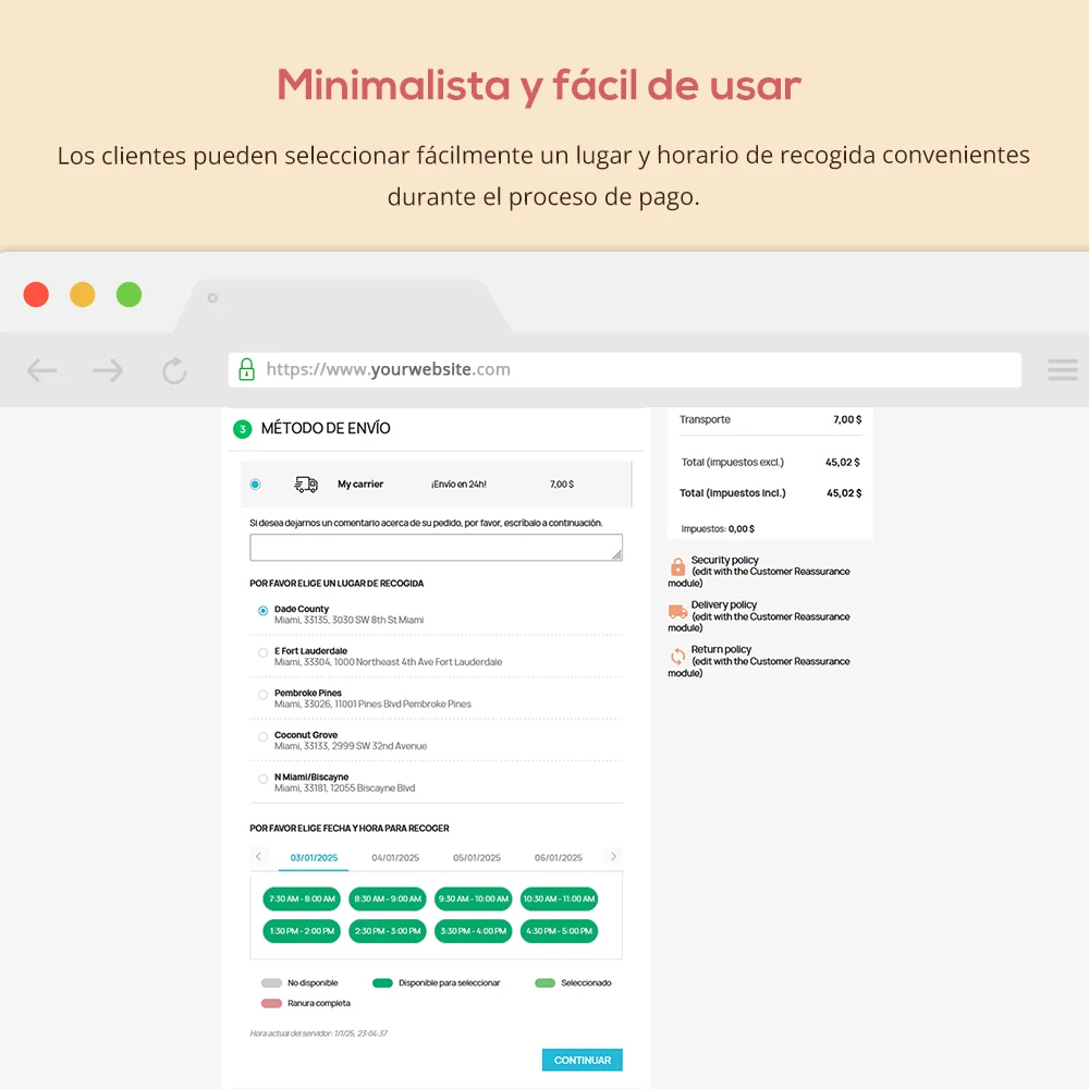 Minimalista y fácil de usar