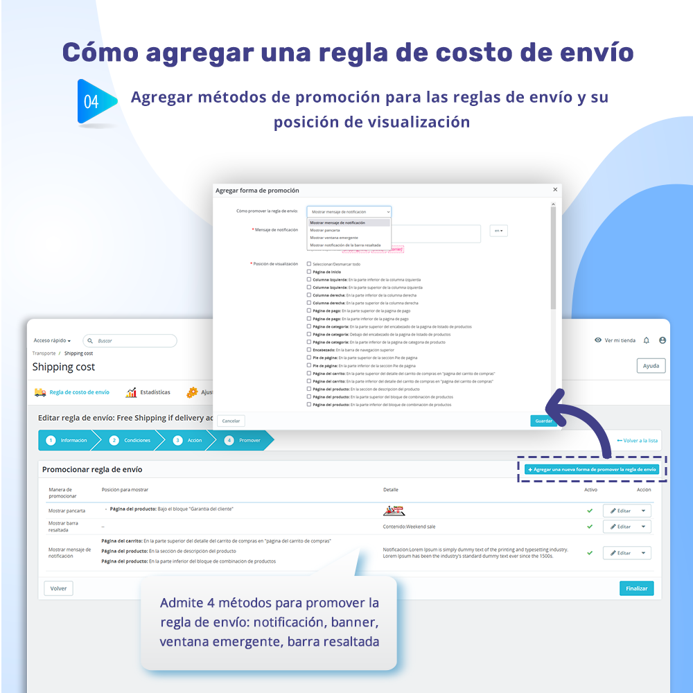 Presentación del módulo de costos de envío de PrestaShop