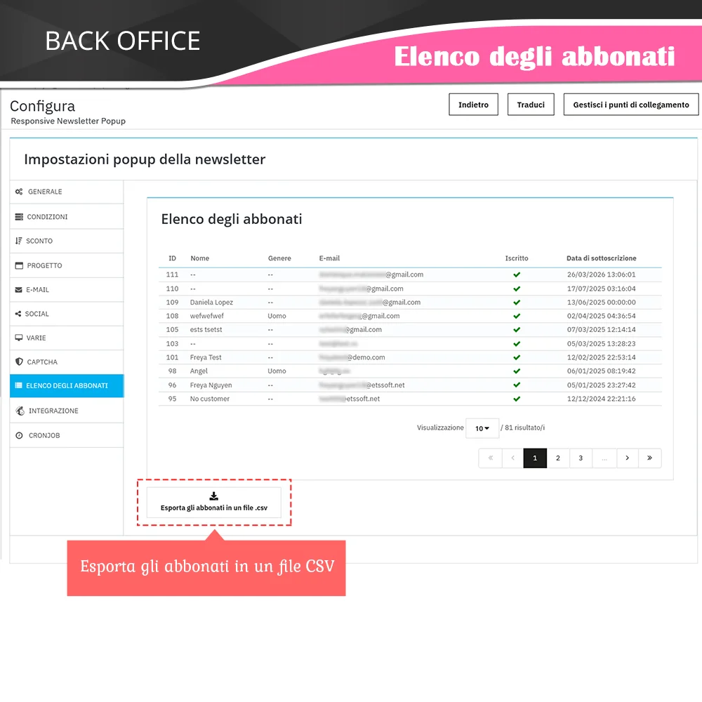 Lista di iscritti
