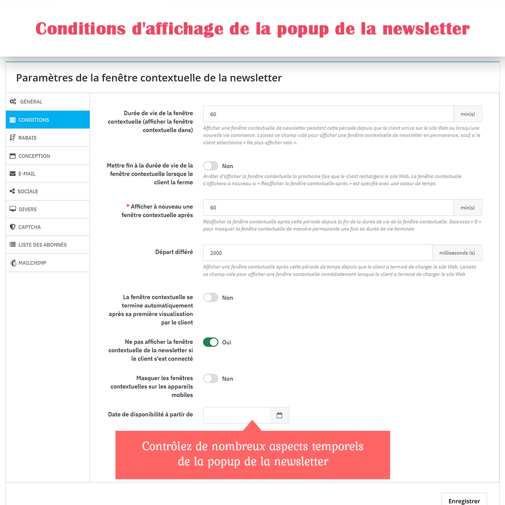 Présentation du module Popup Newsletter PrestaShop