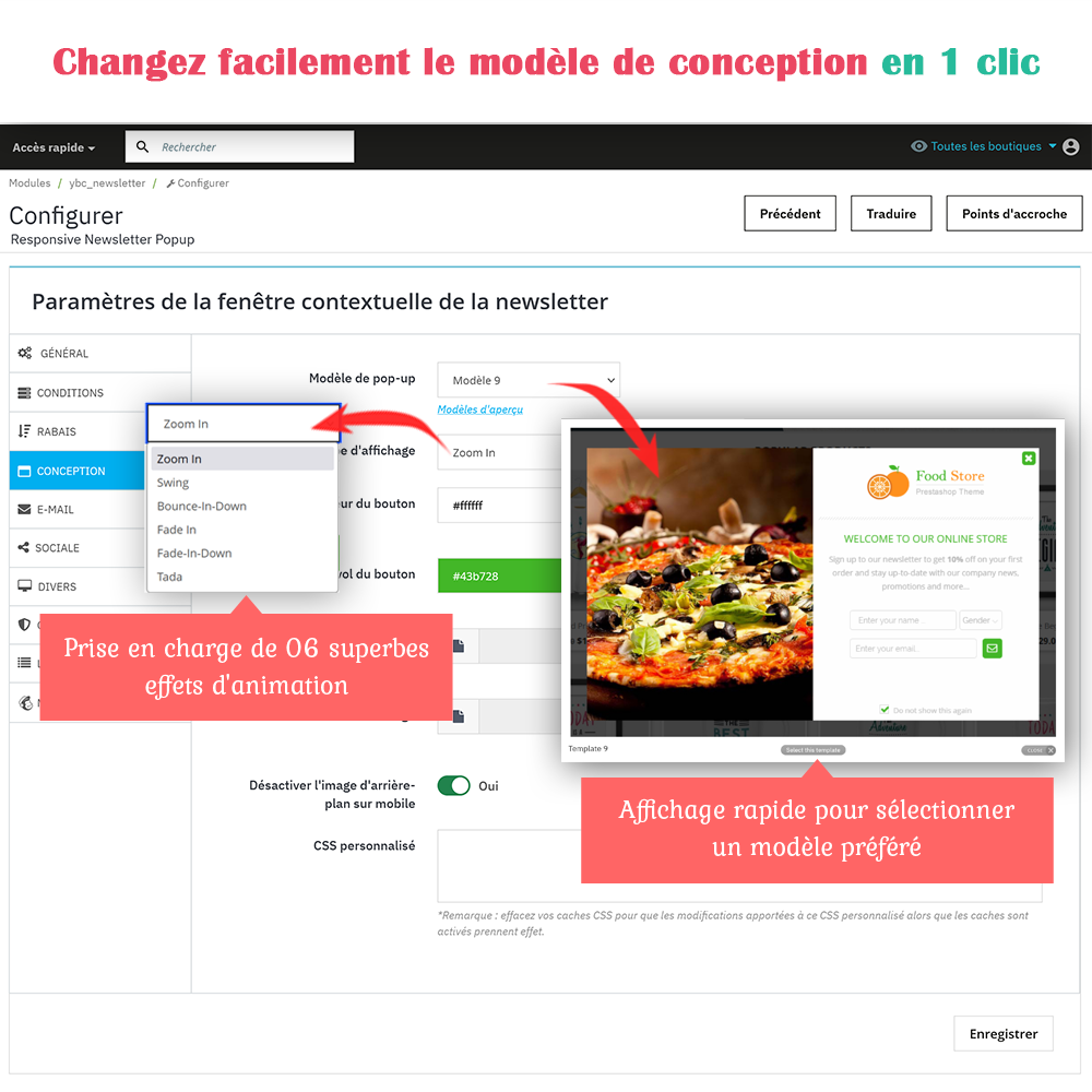 Présentation du module Popup Newsletter PrestaShop