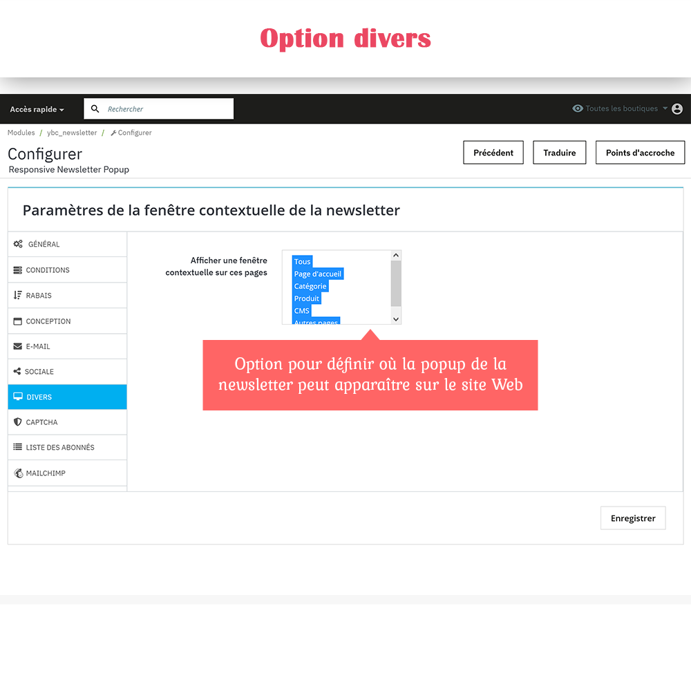 Présentation du module Popup Newsletter PrestaShop
