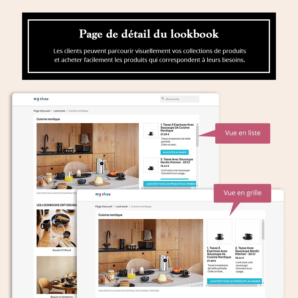 Lookbook detail page