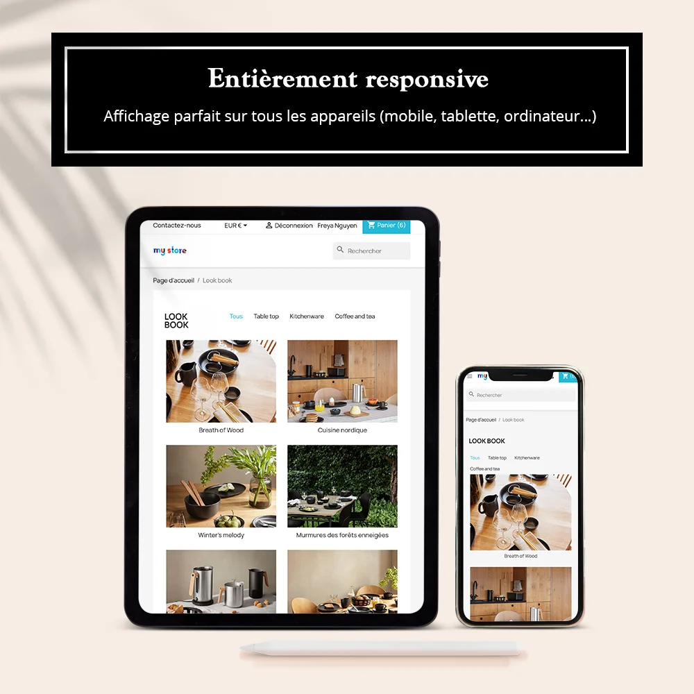 PrestaShop product collection showcase module display products perfectly on any kind of devices