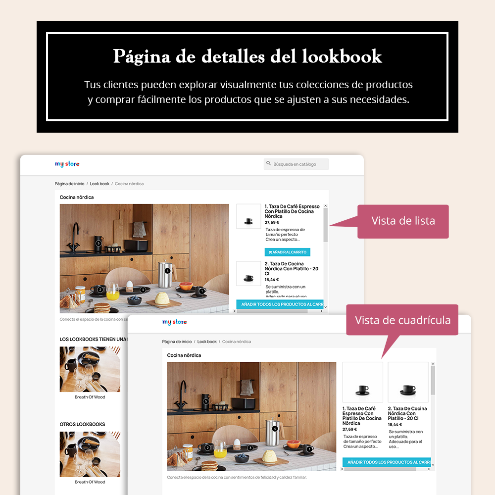 Lookbook detail page