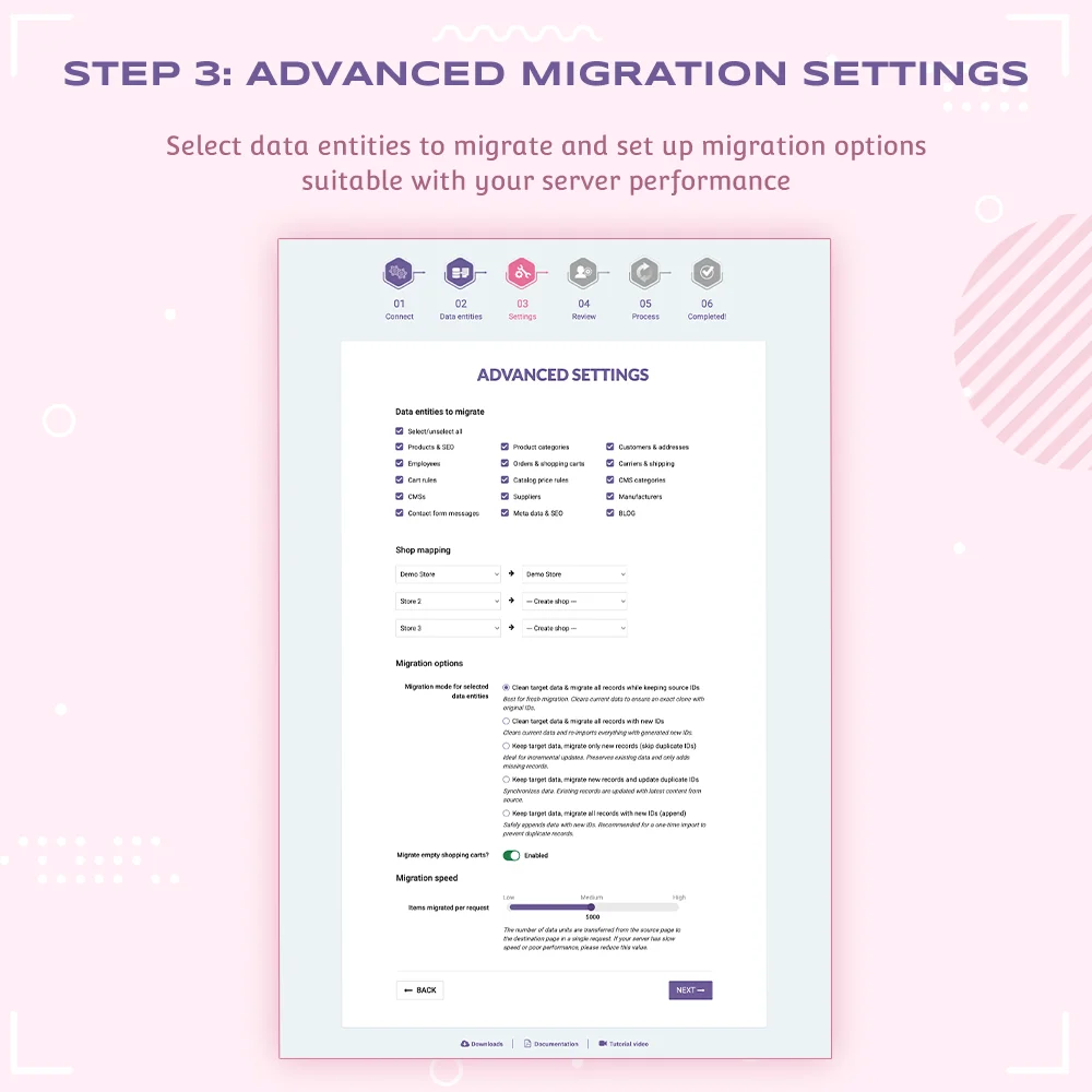 Step 4: Migrating data