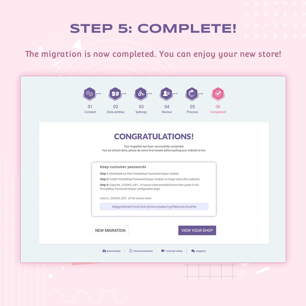 Customers' feedback about our PrestaShop migration module