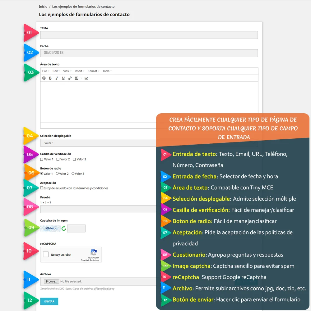 Cree fácilmente cualquier tipo de página de contacto Cree fácilmente cualquier tipo de página de contacto
