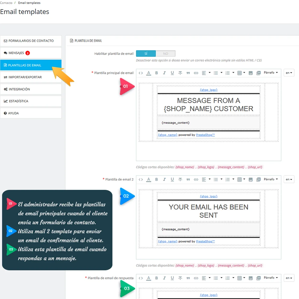 Presentando "Contact Form 7": Potente módulo de formulario de contacto para PrestaShop