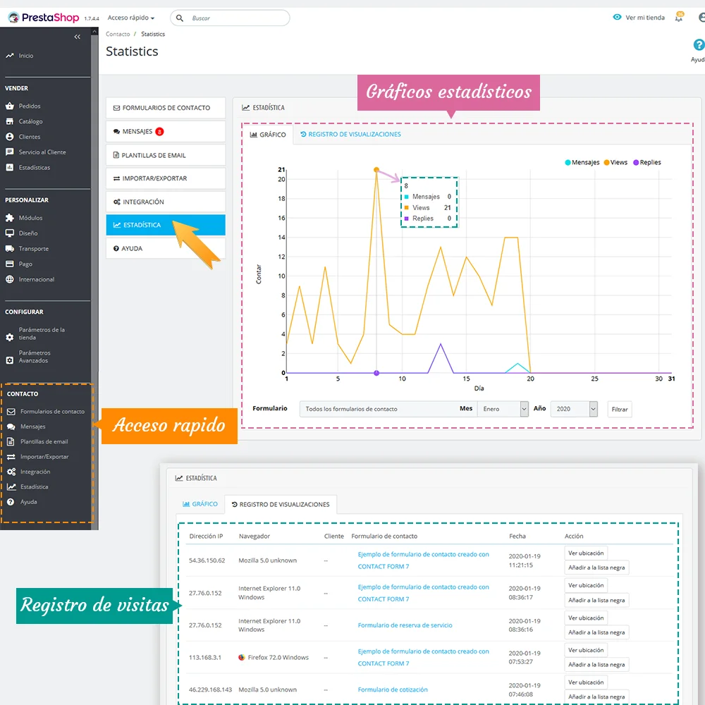 Presentando "Contact Form 7": Potente módulo de formulario de contacto para PrestaShop