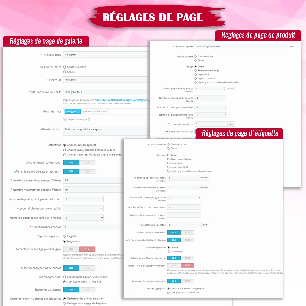 Présenter le module Instagram pour PrestaShop