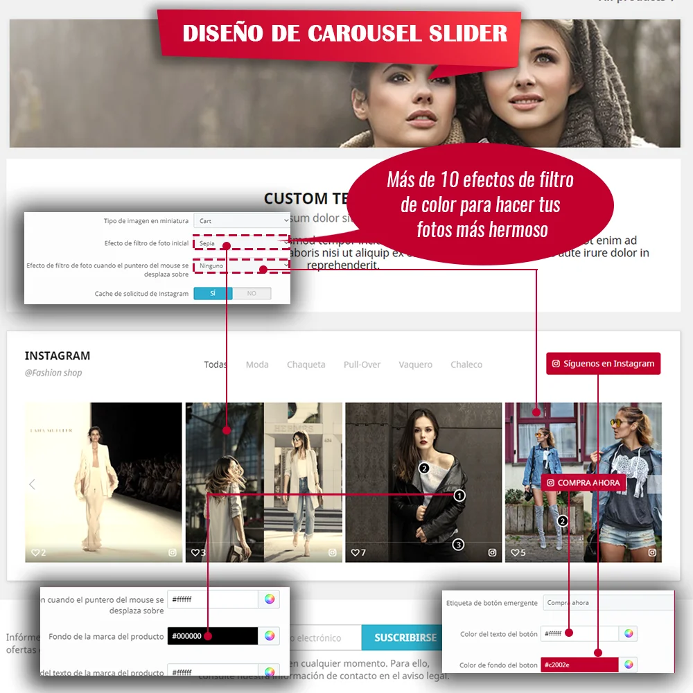 Presentar el módulo de Instagram para PrestaShop
