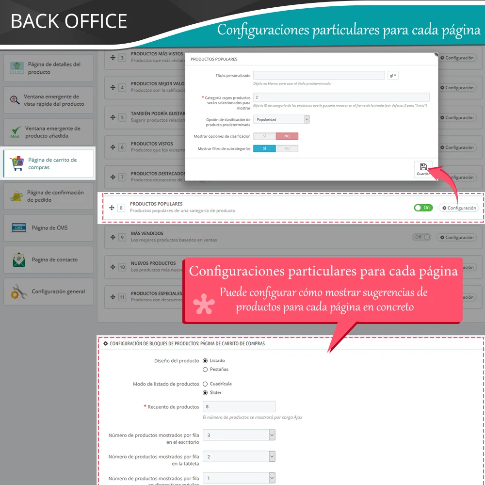 Presenta el módulo de venta cruzada de PrestaShop