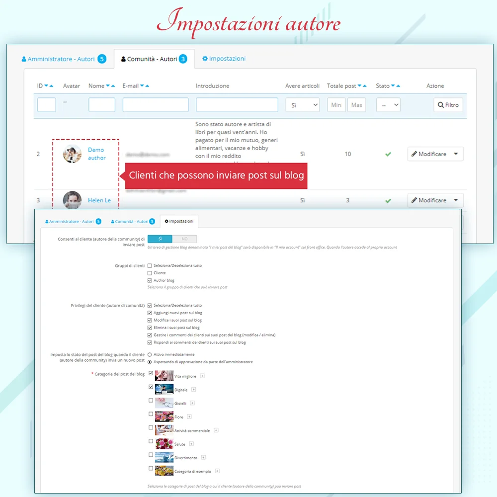 Presentazione di BLOG - Modulo blog All In 1 per PrestaShop